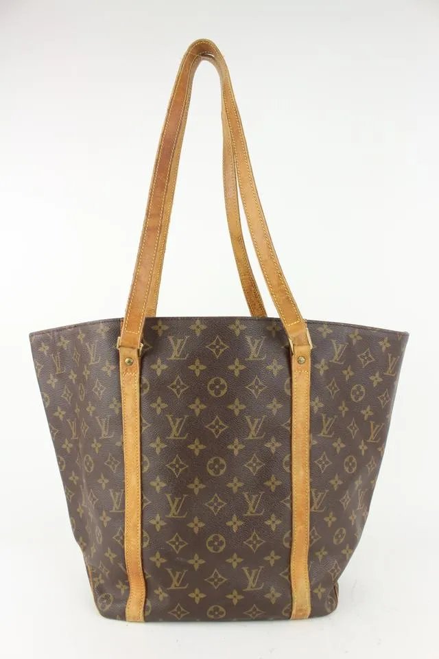 Louis Vuitton Monogram Sac Shopping Tote Bag 922lv95