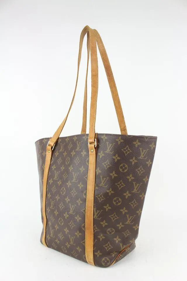 Louis Vuitton Monogram Sac Shopping Tote Bag 922lv95