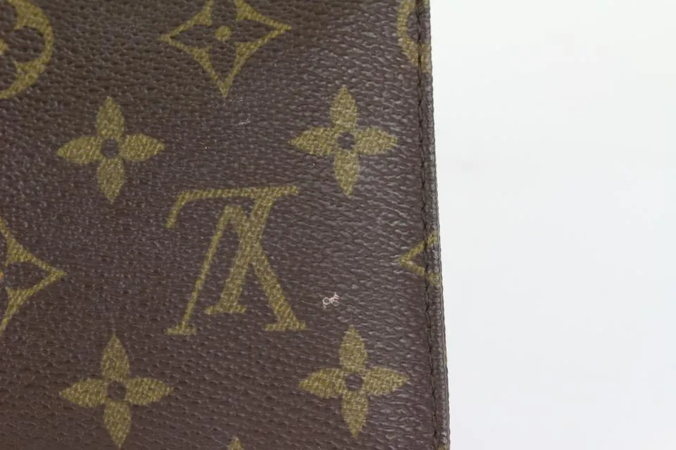 Louis Vuitton Monogram Toiletry Pouch 15 Cosmetic Case Poche Toilette  1025lv9