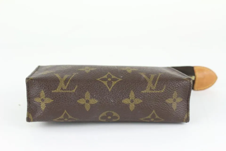 Louis Vuitton Monogram Toiletry Pouch 15 Cosmetic Case Poche Toilette  1025lv9