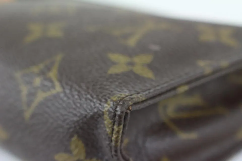 Louis Vuitton Monogram Toiletry Pouch 15 Cosmetic Case Poche Toilette  1025lv9