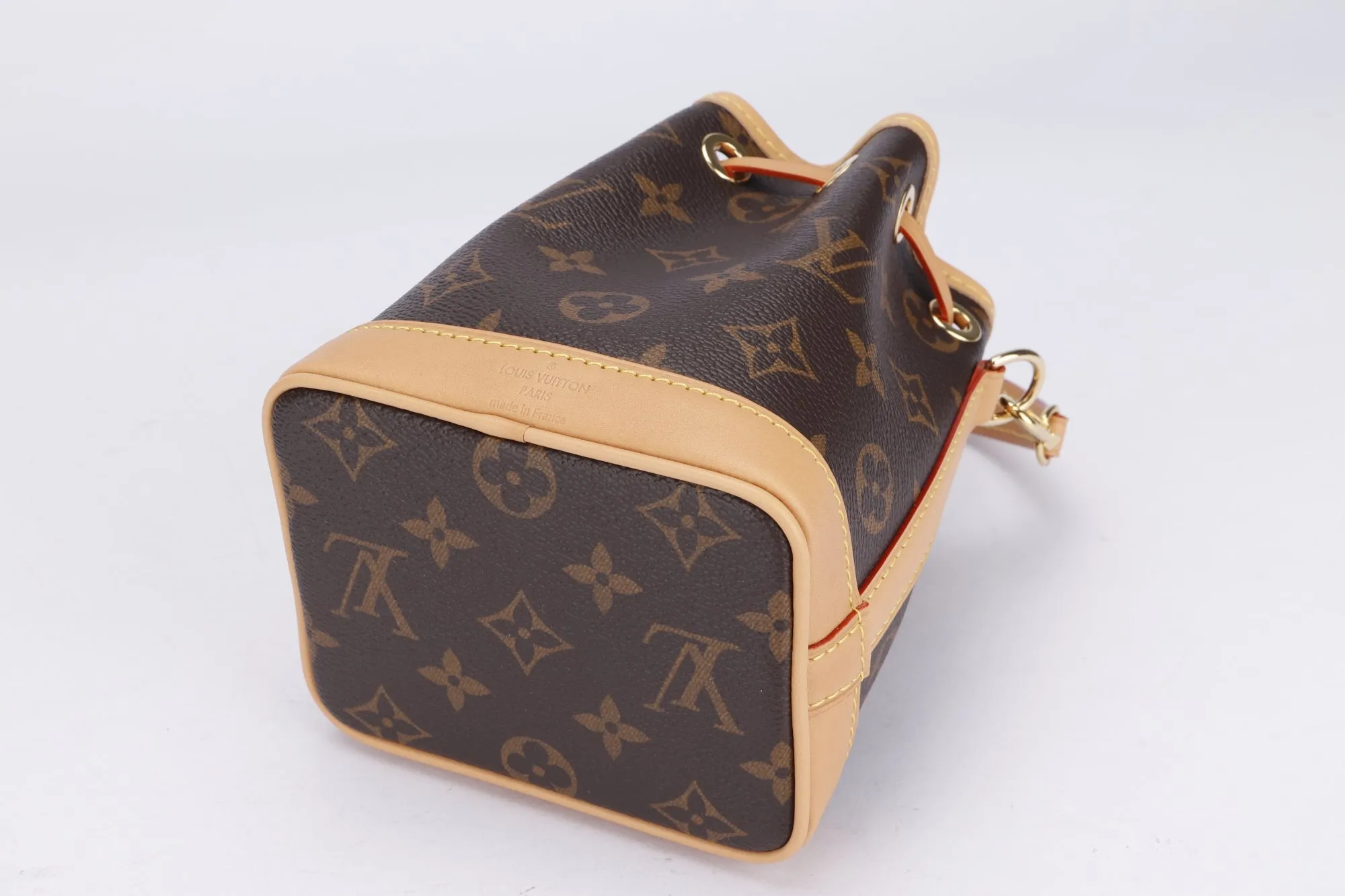 Louis Vuitton Nano Noé (M81266) Monogram, with Strap & Handle, with Dust Cover & Box