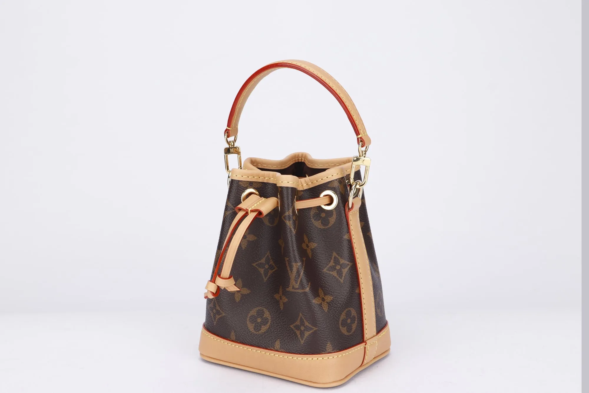 Louis Vuitton Nano Noé (M81266) Monogram, with Strap & Handle, with Dust Cover & Box