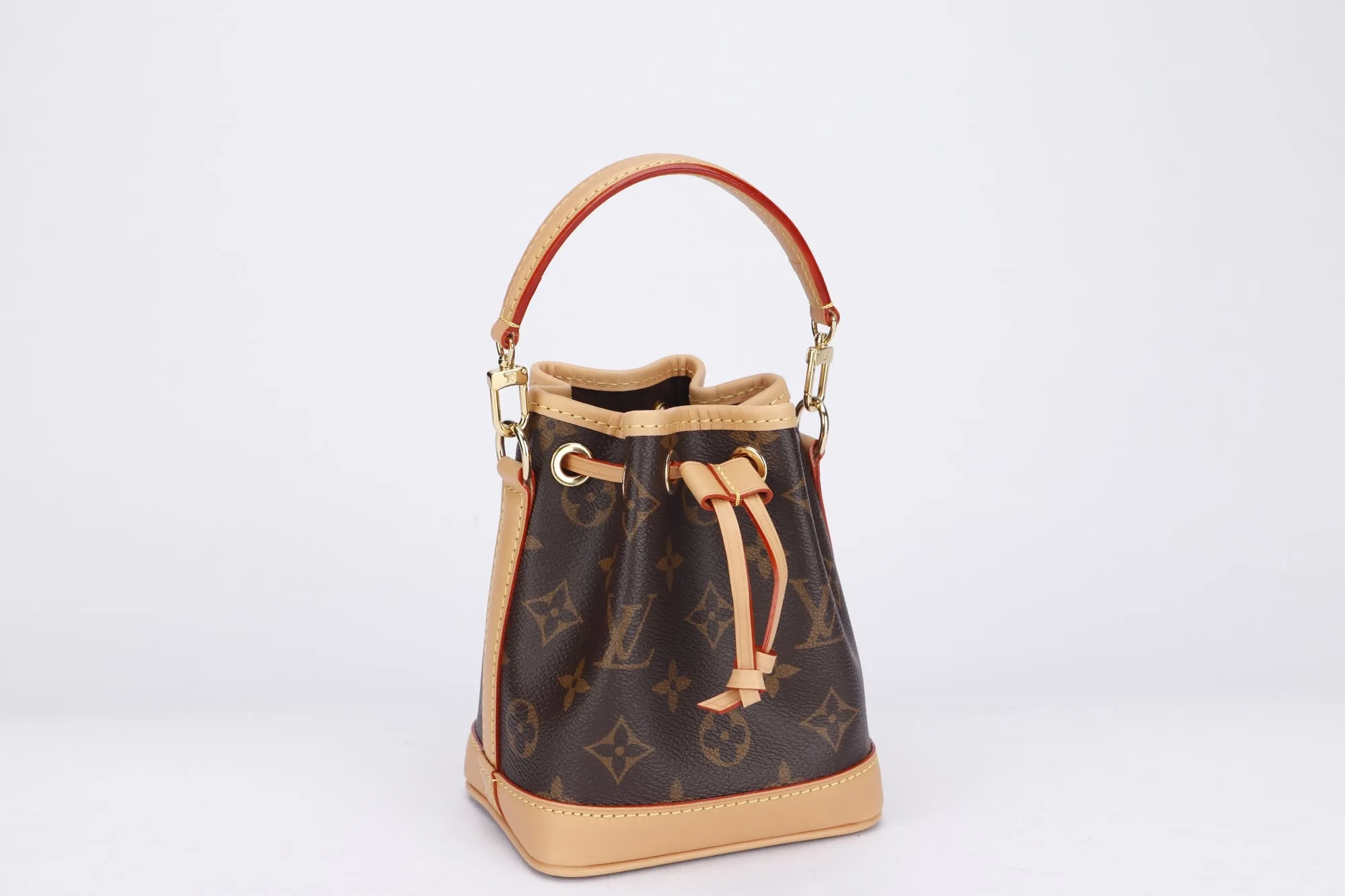 Louis Vuitton Nano Noé (M81266) Monogram, with Strap & Handle, with Dust Cover & Box