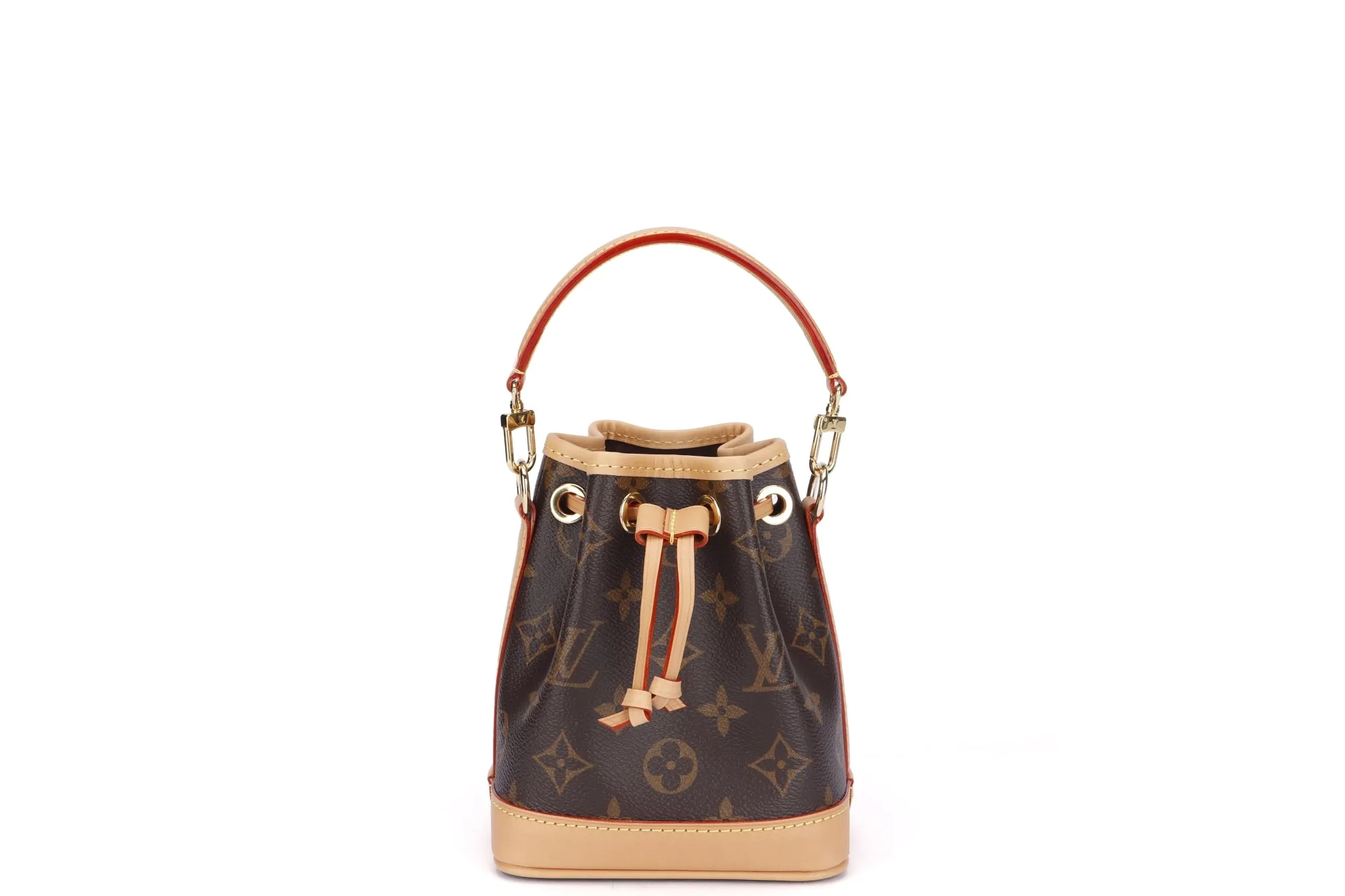 Louis Vuitton Nano Noé (M81266) Monogram, with Strap & Handle, with Dust Cover & Box