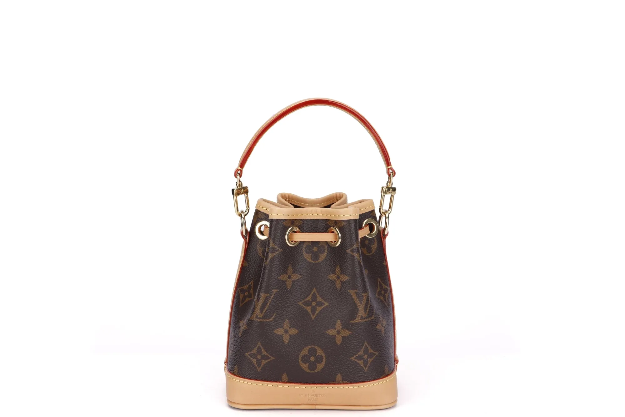 Louis Vuitton Nano Noé (M81266) Monogram, with Strap & Handle, with Dust Cover & Box