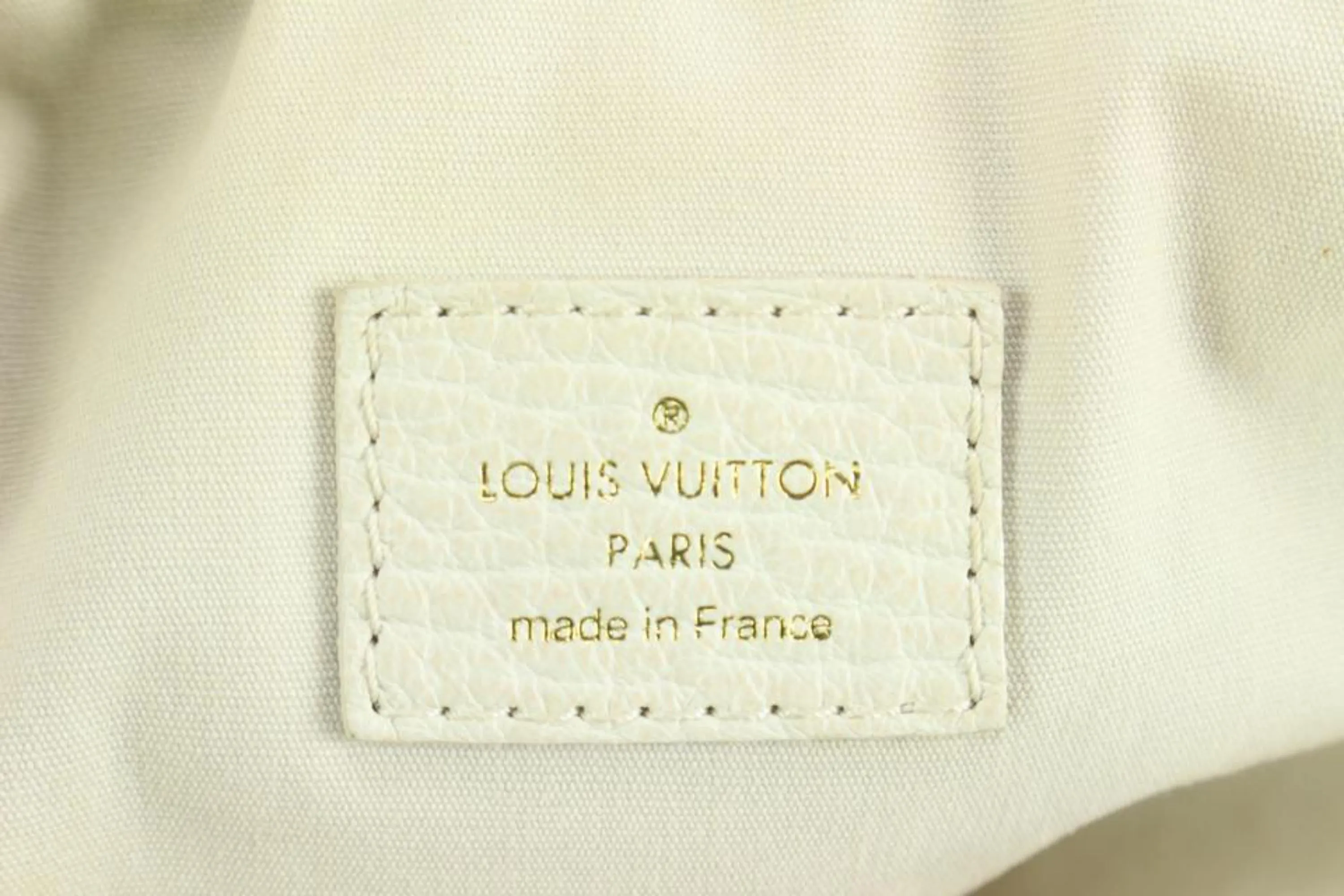 Louis Vuitton Navy x Ivory Mini Lin Croisette Marina GM 2way 2LV714a