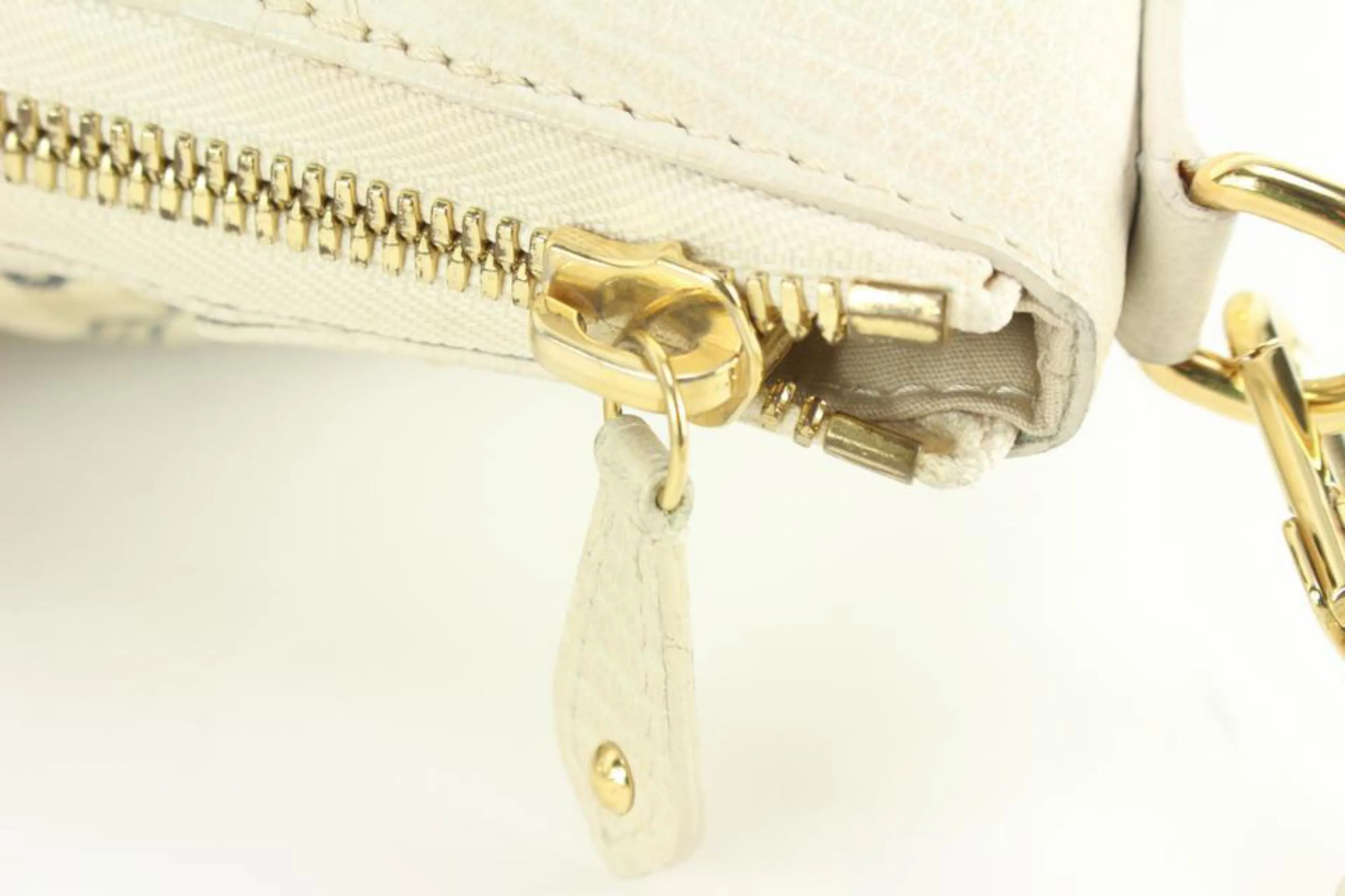 Louis Vuitton Navy x Ivory Mini Lin Croisette Marina GM 2way 2LV714a