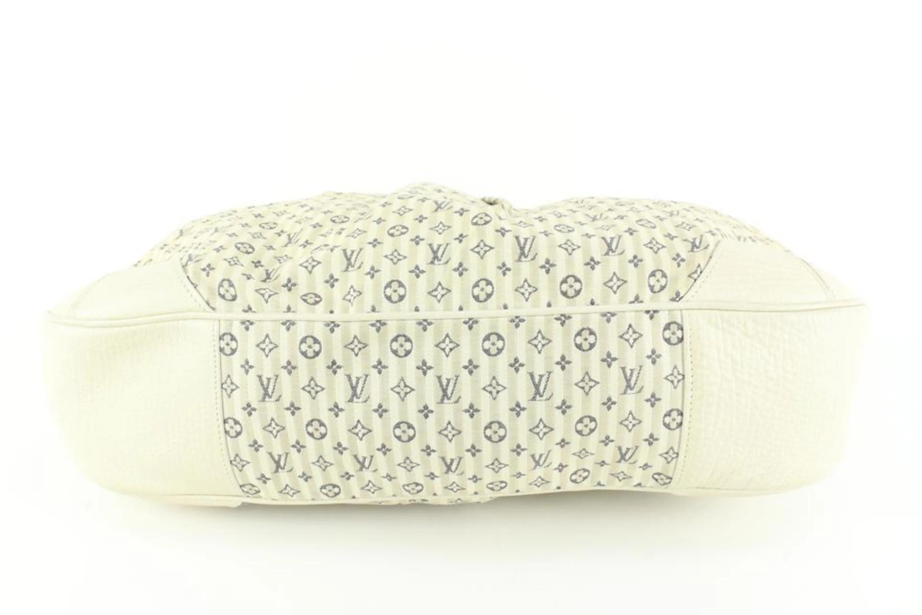 Louis Vuitton Navy x Ivory Mini Lin Croisette Marina GM 2way 2LV714a