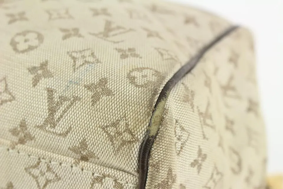 Louis Vuitton Olive Monogram Mini Lin Josephine GM Boston Speedy Bagg 928lv77