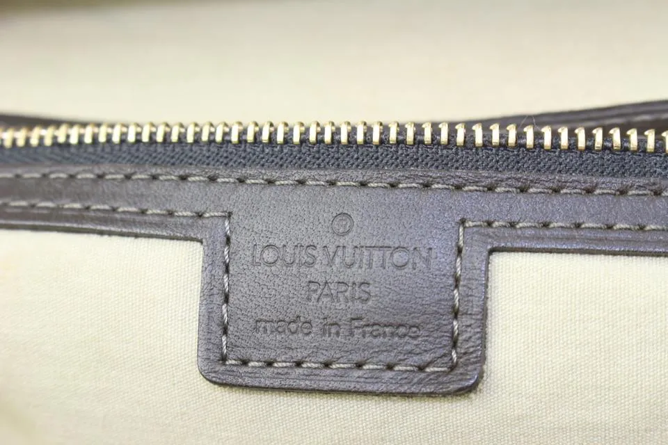 Louis Vuitton Olive Monogram Mini Lin Josephine GM Boston Speedy Bagg 928lv77
