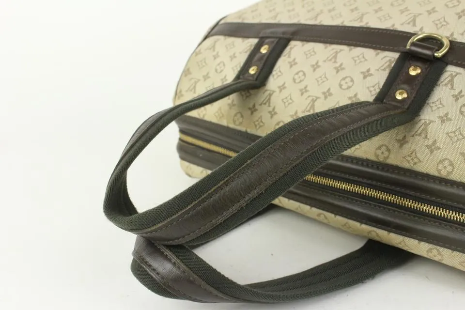 Louis Vuitton Olive Monogram Mini Lin Josephine GM Boston Speedy Bagg 928lv77