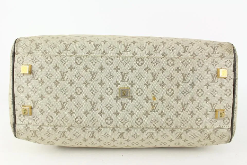 Louis Vuitton Olive Monogram Mini Lin Josephine GM Boston Speedy Bagg 928lv77