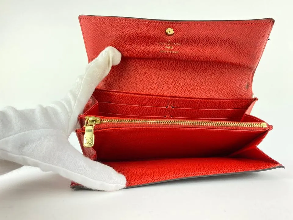 Louis Vuitton Rare Groom Bellboy Porte Tresor Sarah Long Wallet 6LVa1117
