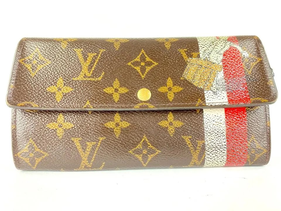 Louis Vuitton Rare Groom Bellboy Porte Tresor Sarah Long Wallet 6LVa1117