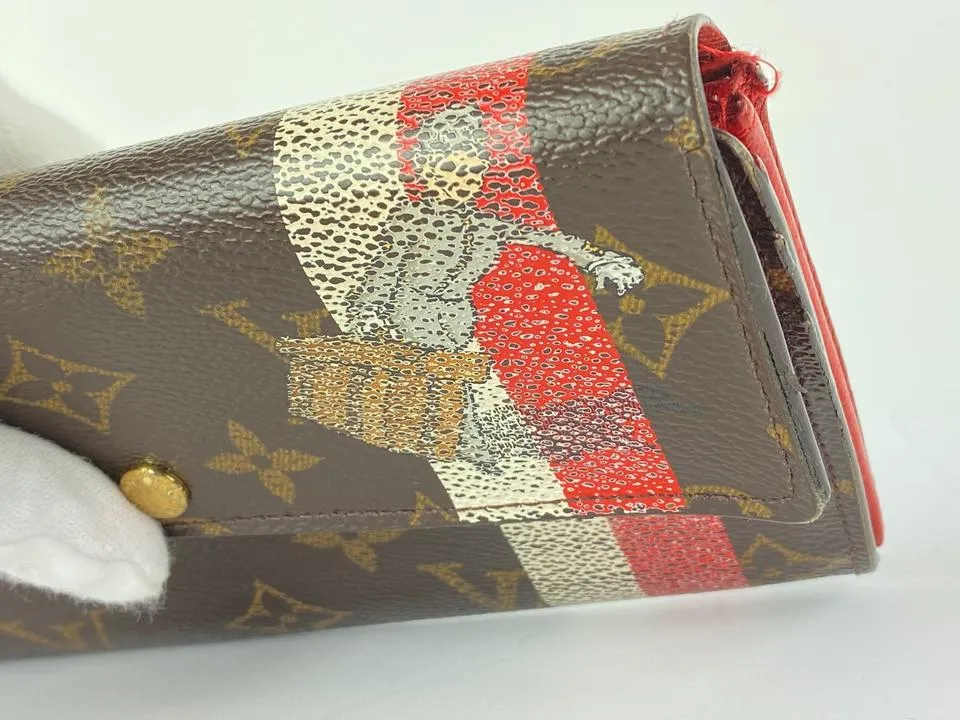 Louis Vuitton Rare Groom Bellboy Porte Tresor Sarah Long Wallet 6LVa1117