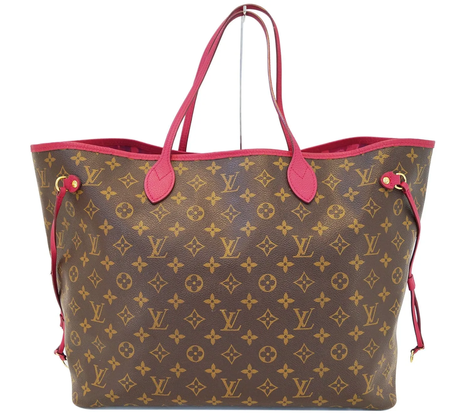 LOUIS VUITTON Rose Velours Monogram Ikat Neverfull GM Limited