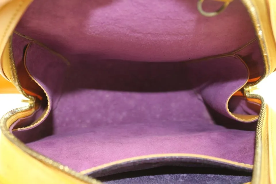 Louis Vuitton Yellow Epi Leather Mabillon Backpack 2lv1106