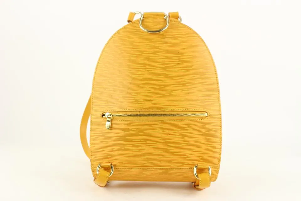 Louis Vuitton Yellow Epi Leather Mabillon Backpack 2lv1106