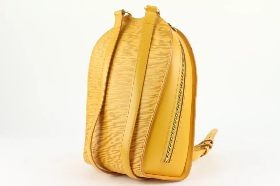 Louis Vuitton Yellow Epi Leather Mabillon Backpack 2lv1106