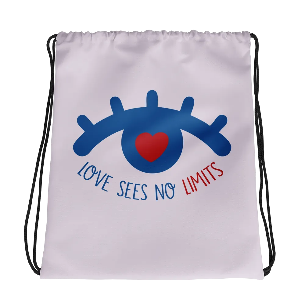 Love Sees No Limits (Drawstring Bag Design 1)