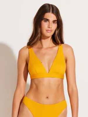 Lyra Bralette in Sunflower Pucker Rib