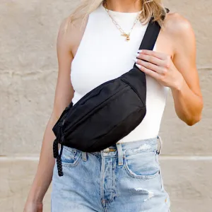 Marisa Nylon Crescent Sling Crossbody Belt Bum Fanny Waist Bag