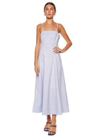 Marisol Periwinkle Cotton Midi Dress
