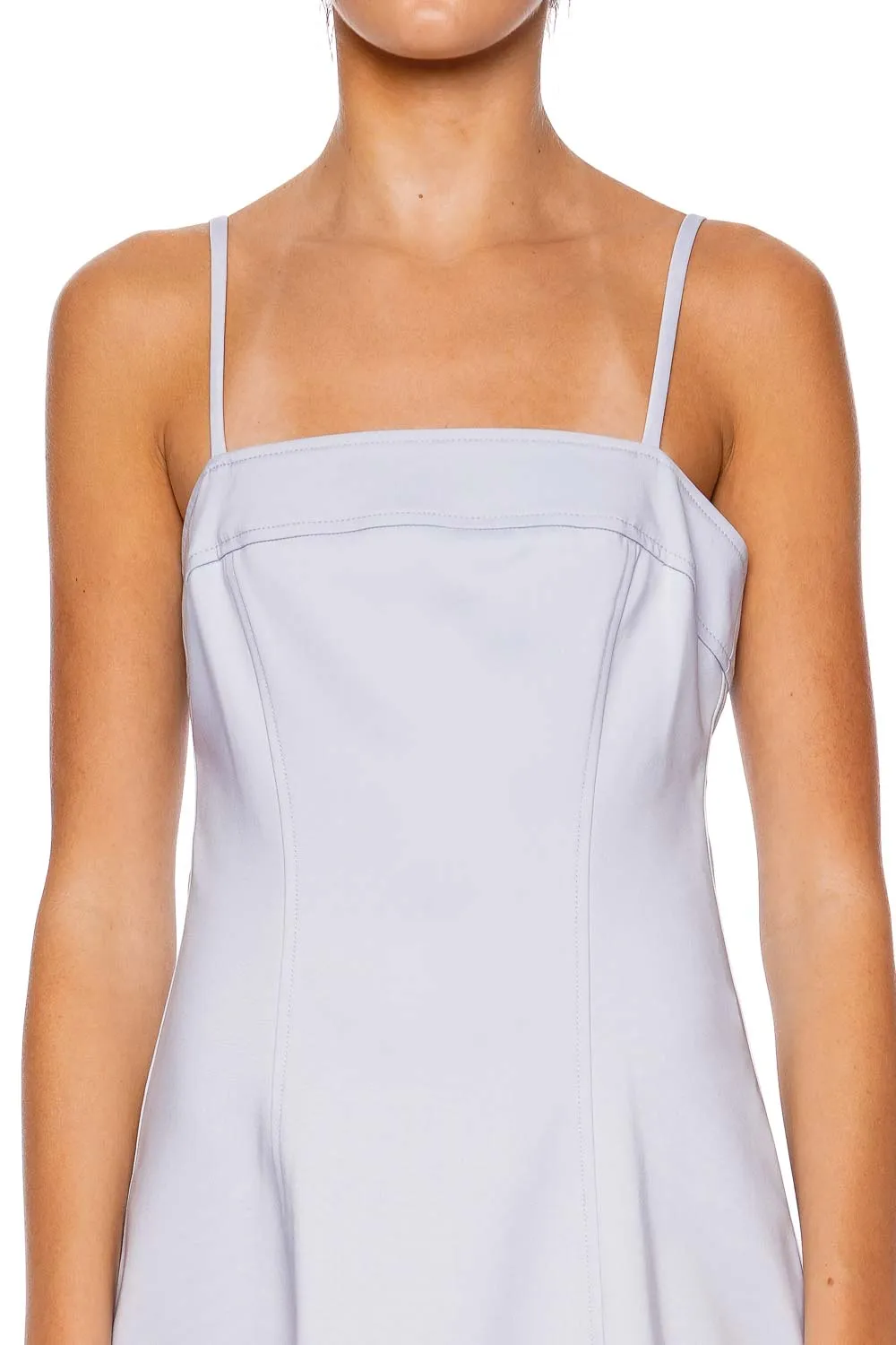 Marisol Periwinkle Cotton Midi Dress