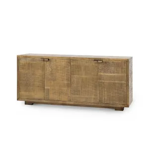 Mark 4-Door Cabinet / Antique Brass