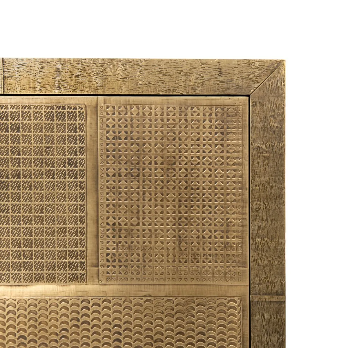 Mark 4-Door Cabinet / Antique Brass