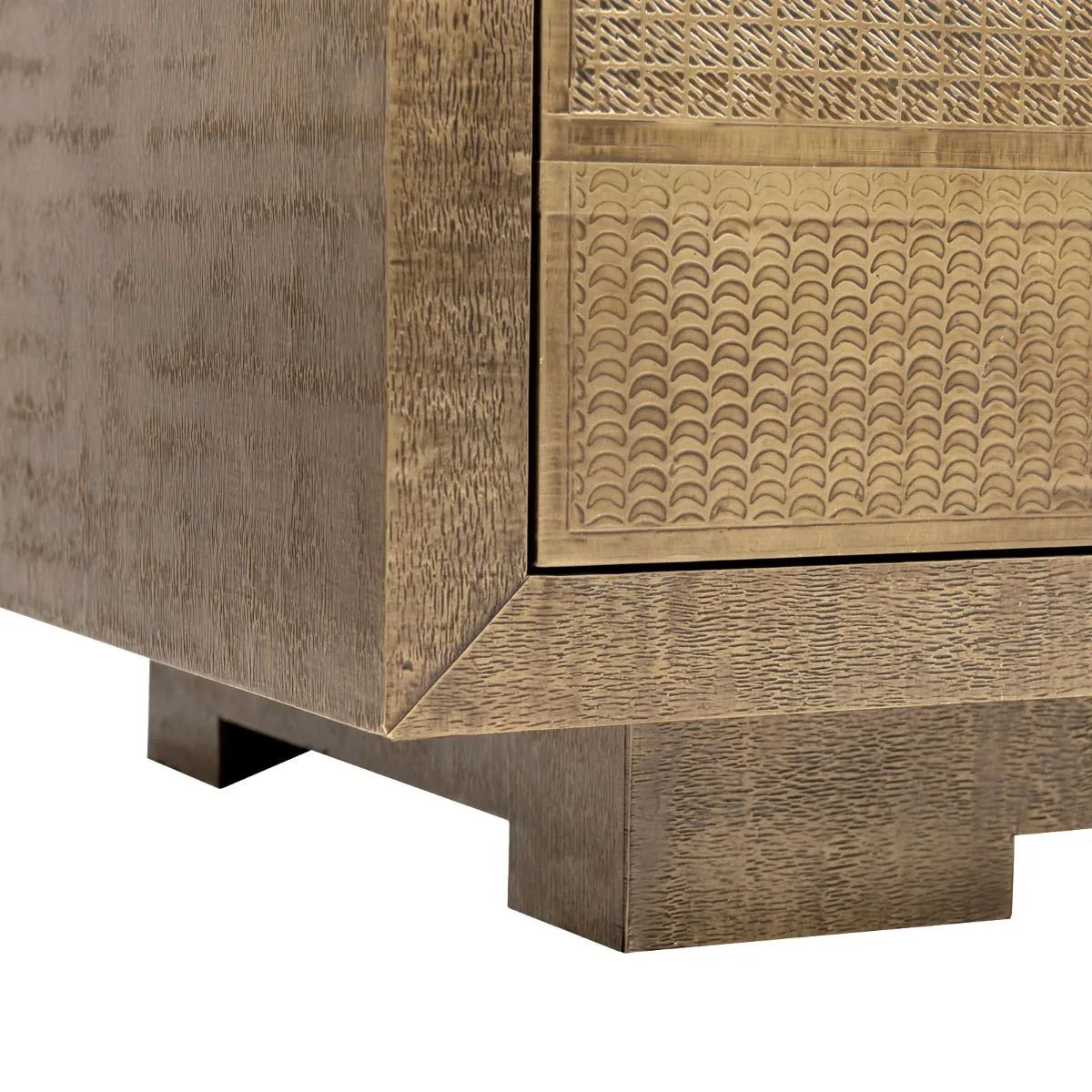 Mark 4-Door Cabinet / Antique Brass