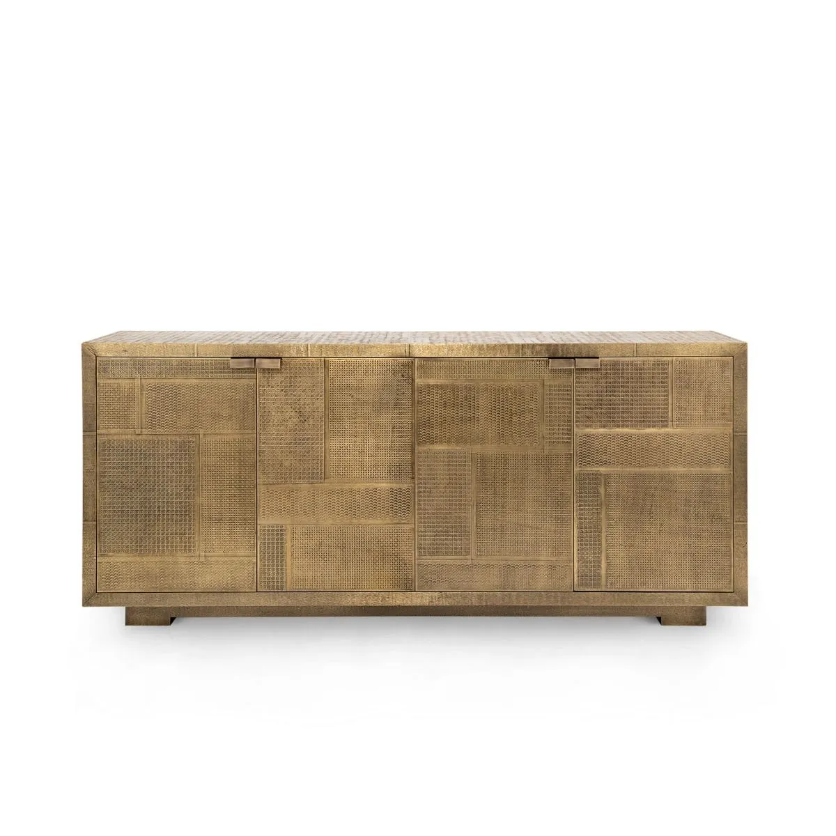 Mark 4-Door Cabinet / Antique Brass