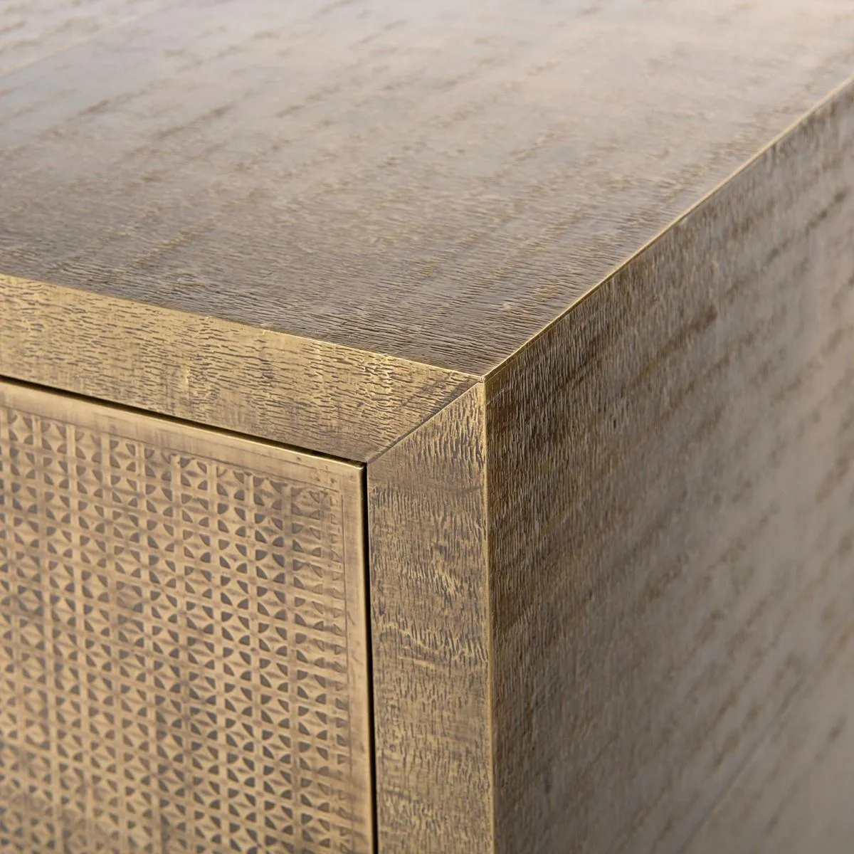 Mark 4-Door Cabinet / Antique Brass