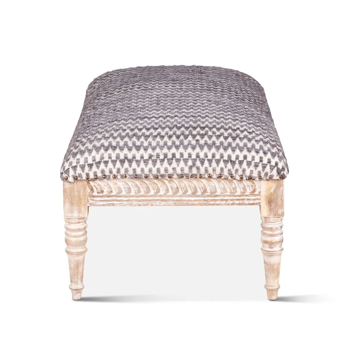 Marrakesh 48" Upholstered Chocho Fabric Ottoman