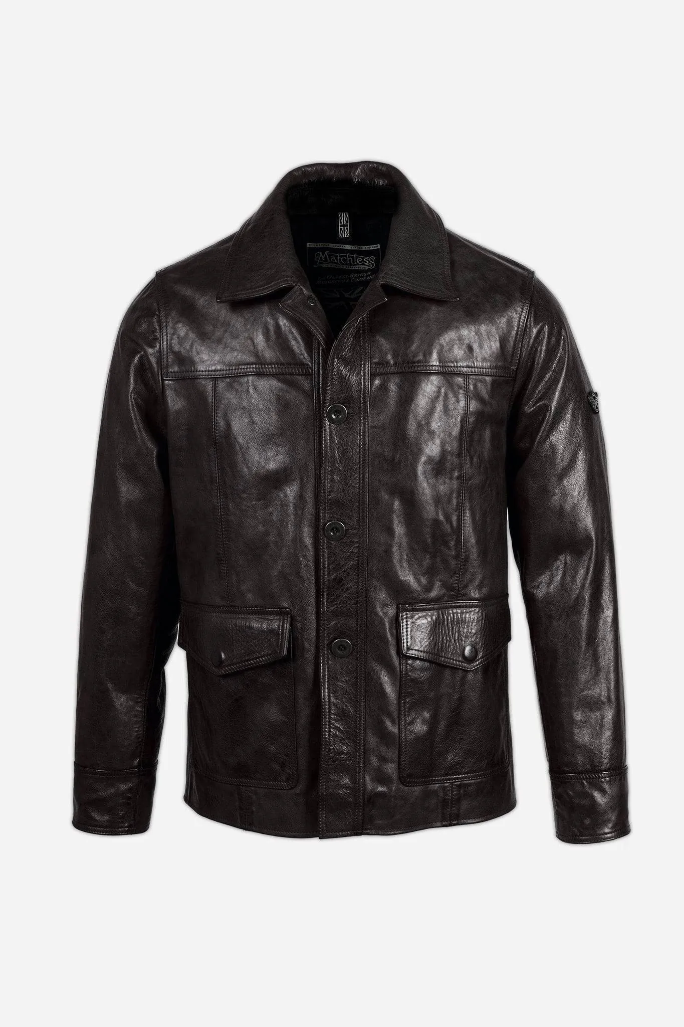 Matchless Tyler Men's Leather Jacket Antique Black