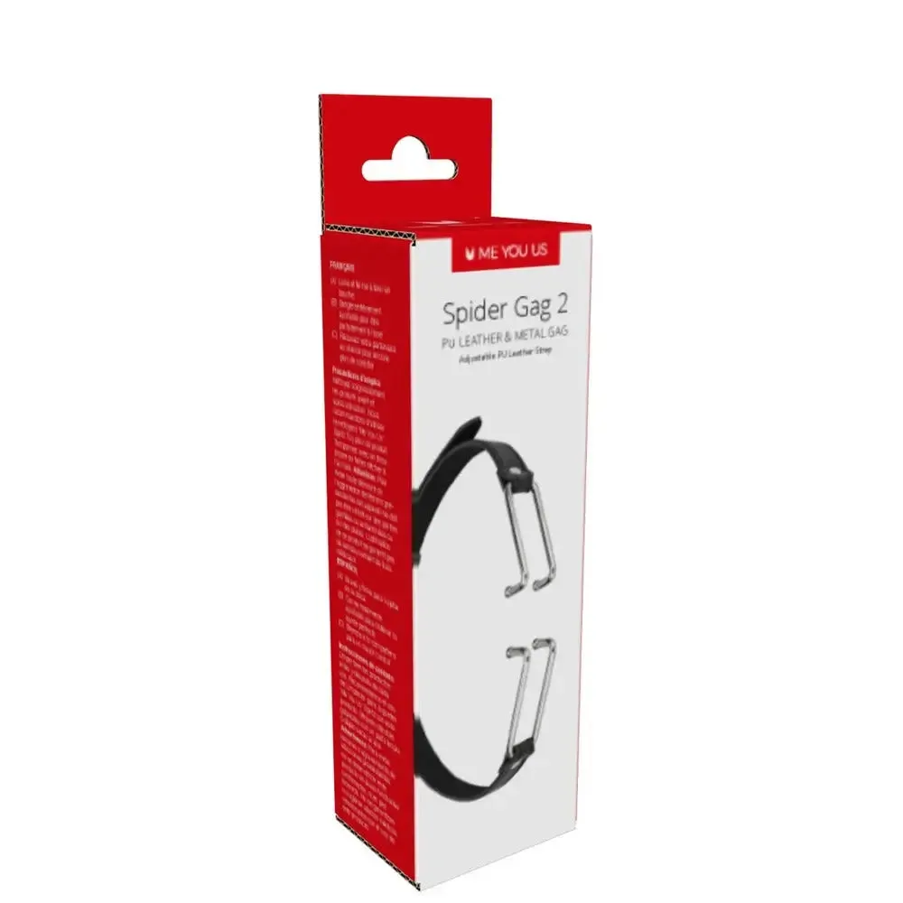 Me you us Leather Black Stretch Bdsm Open Mouth Gag
