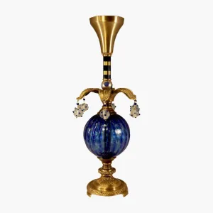 Medium Cobalt Candlestick