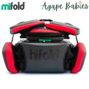Mifold hifold the Fit-and-Fold Booster Seat Racing Red