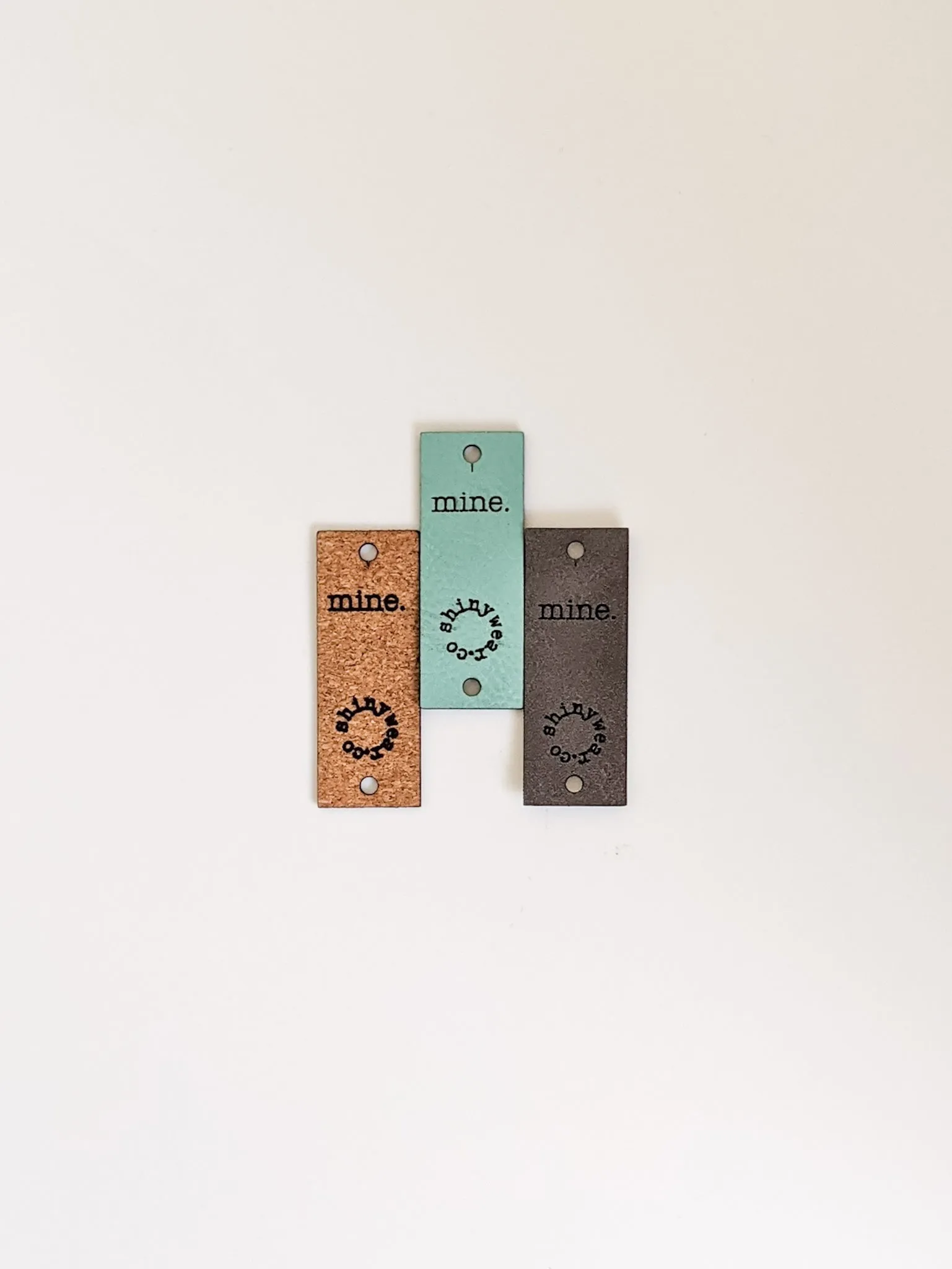 Mine no-sew leatherette tag