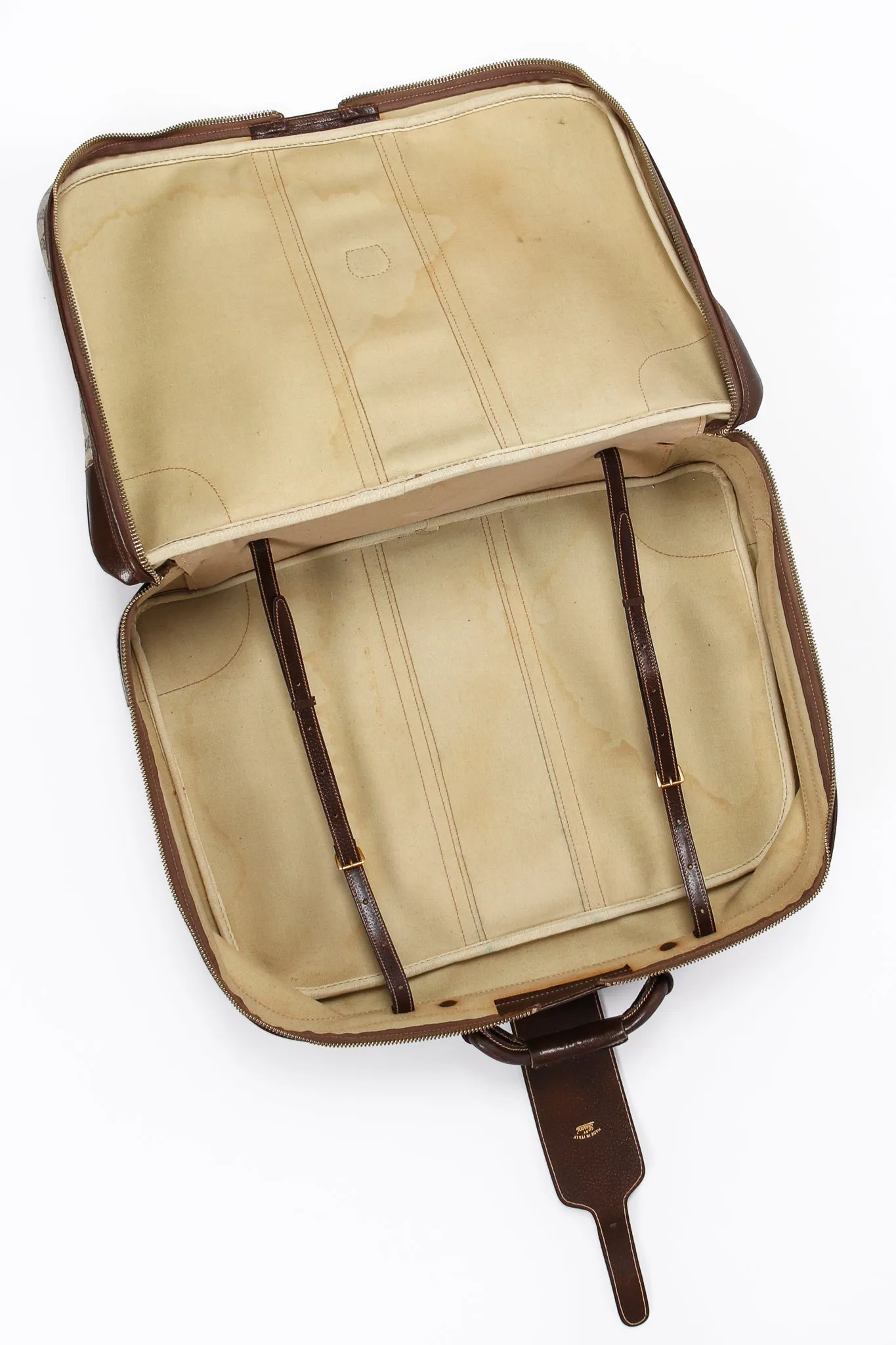 Monogram Stripe Suitcase