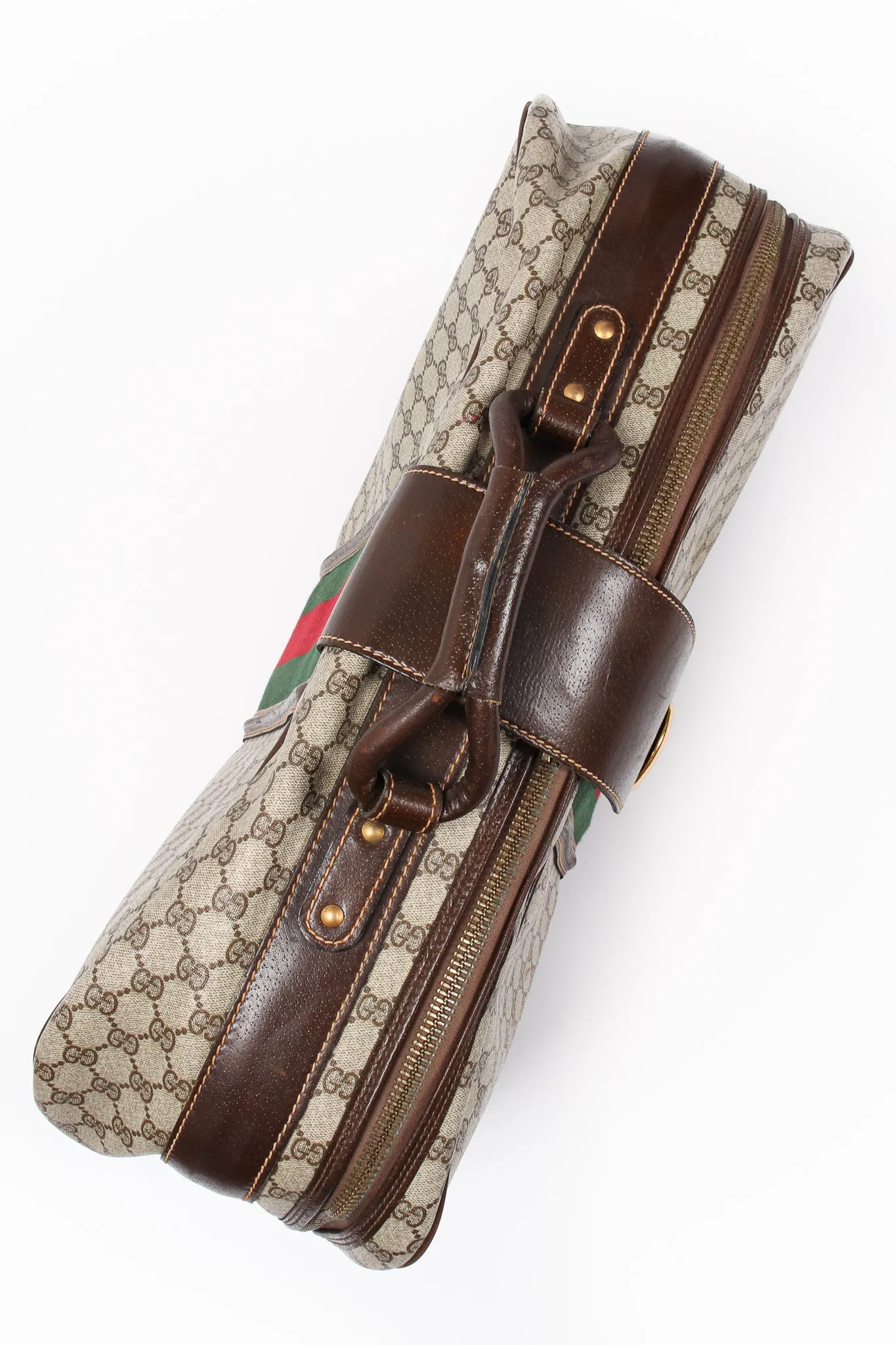 Monogram Stripe Suitcase