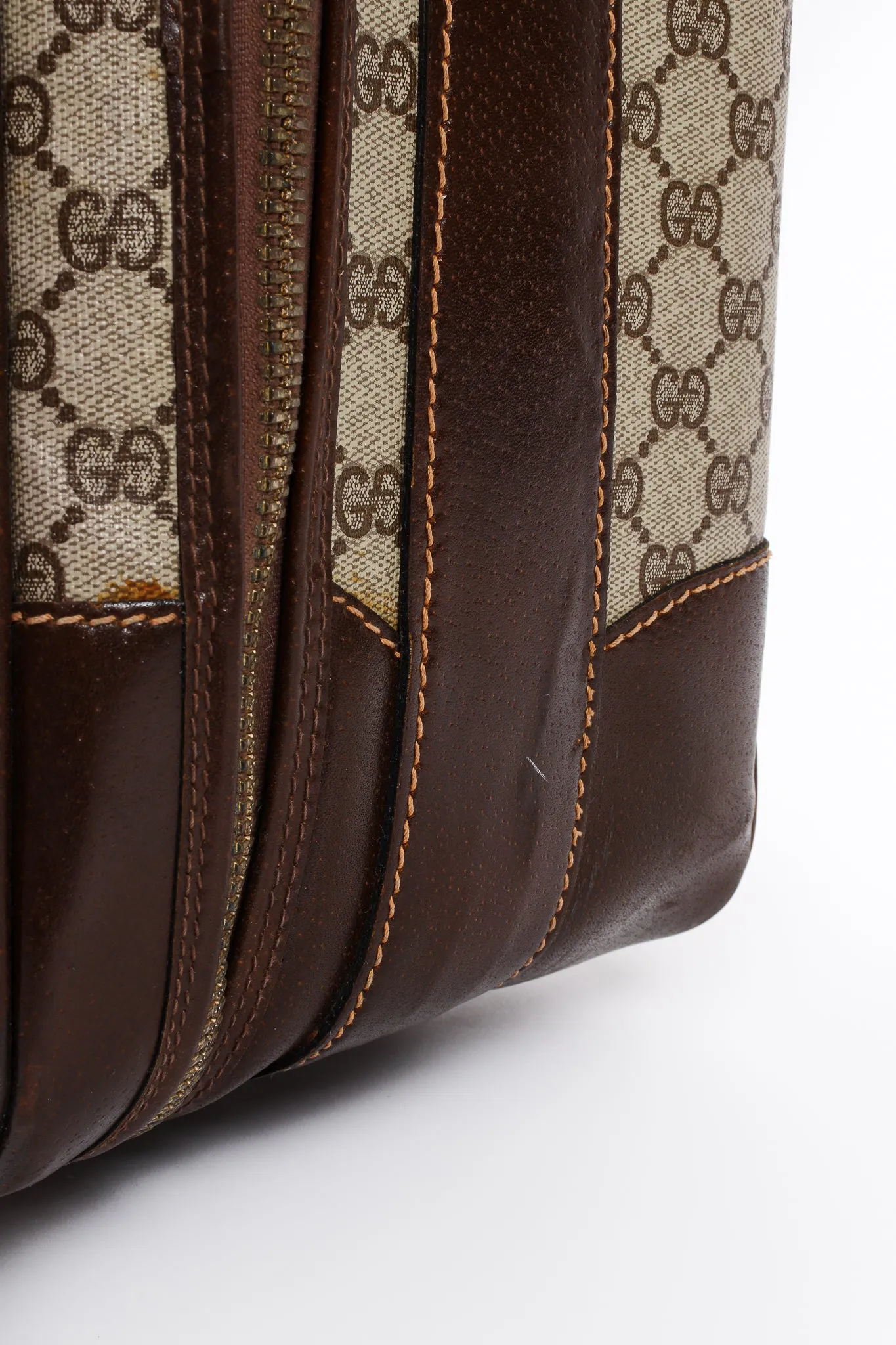 Monogram Stripe Suitcase