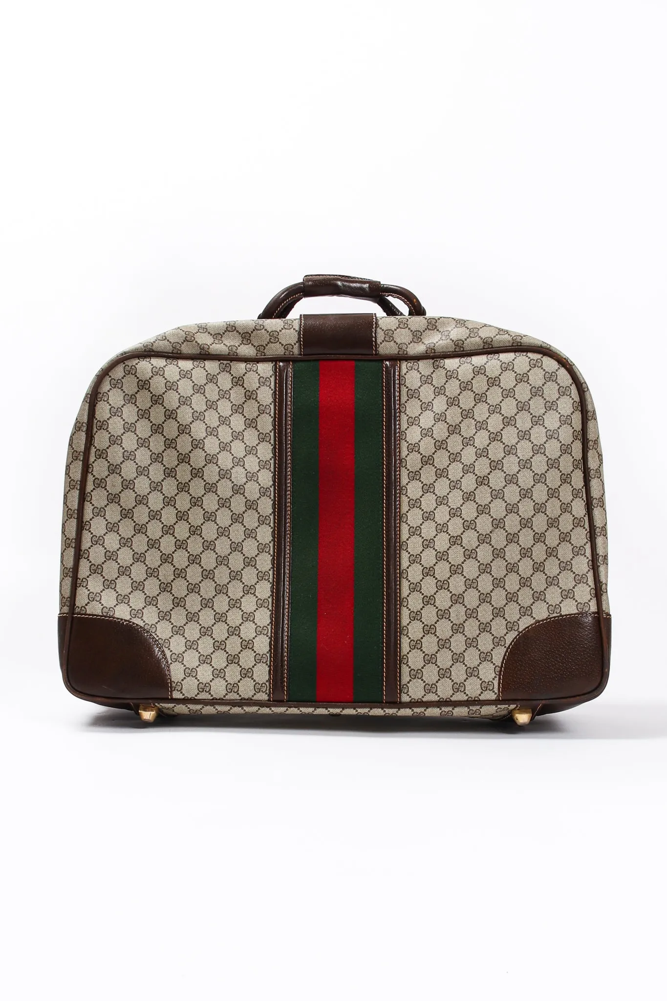 Monogram Stripe Suitcase