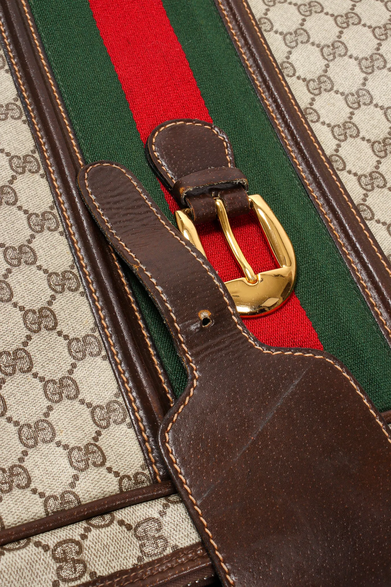 Monogram Stripe Suitcase