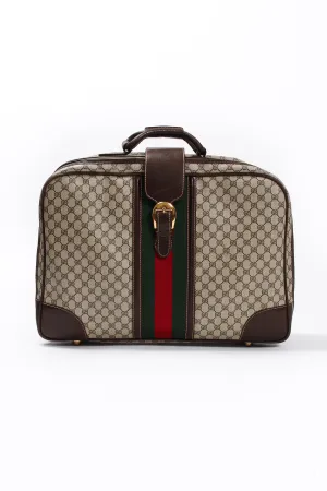 Monogram Stripe Suitcase