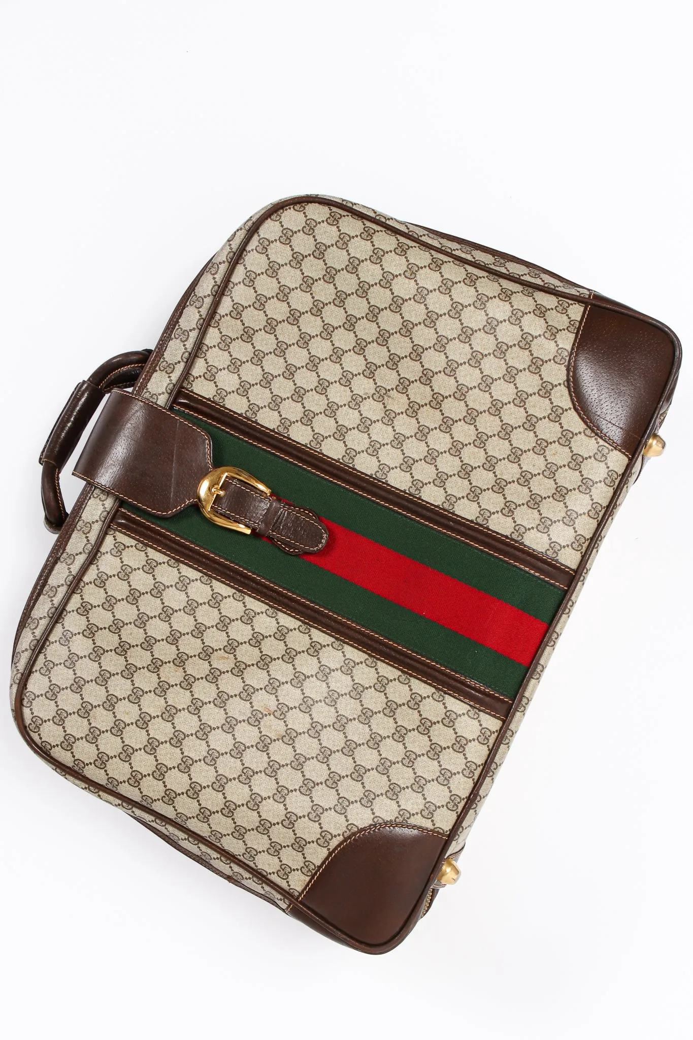 Monogram Stripe Suitcase