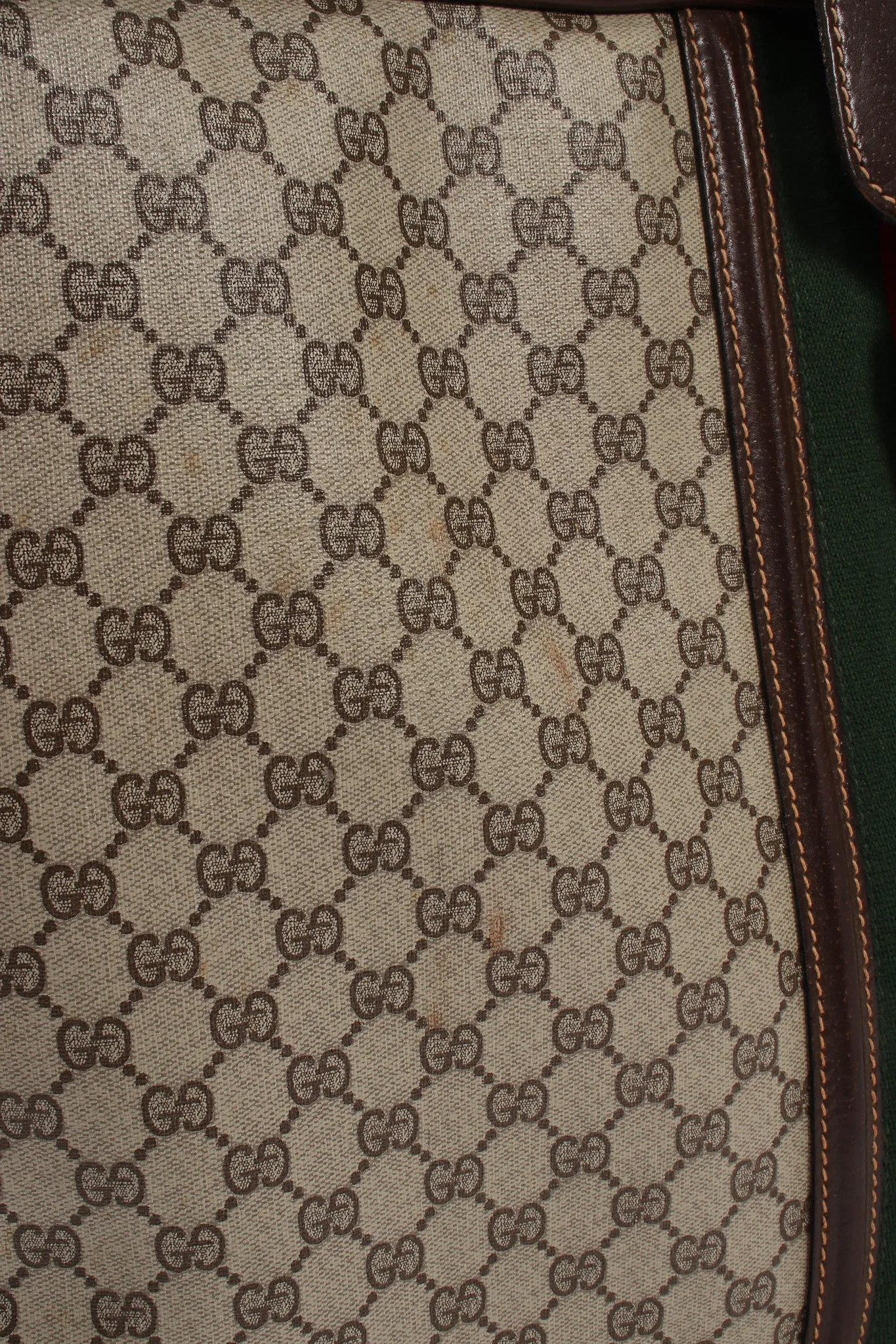 Monogram Stripe Suitcase