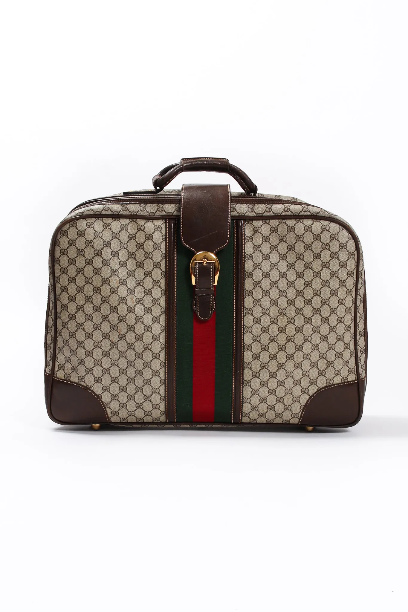 Monogram Stripe Suitcase