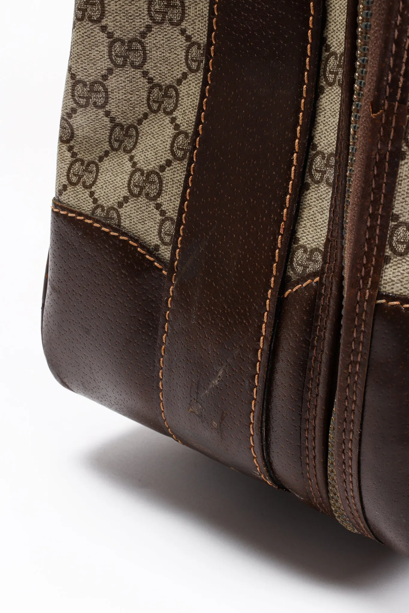 Monogram Stripe Suitcase